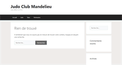 Desktop Screenshot of judo-mandelieu.fr