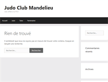 Tablet Screenshot of judo-mandelieu.fr